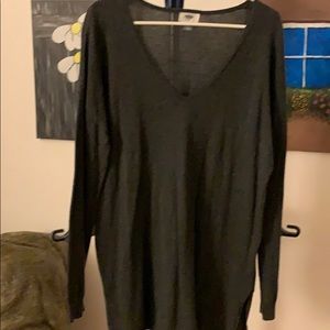 Old Navy Gray V-Neck Tunic